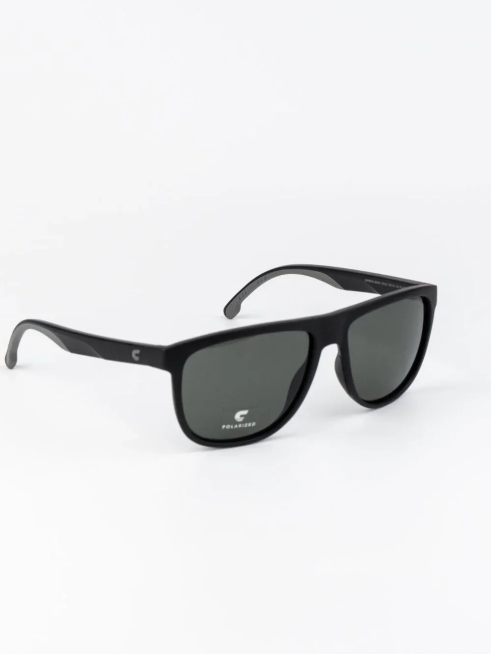 Carrera Men Sunglasses Matte Black Green Polarized Square CARRERA 8059/S 0003 UC